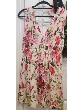 Abercrombie & Fitch floral Print Ruched mini Dress